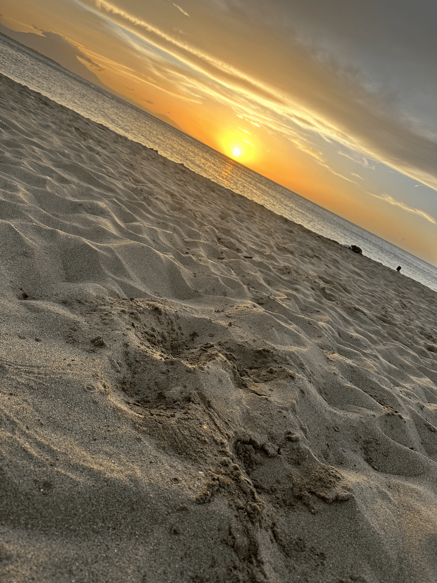 Peaceful sunset over a Puerto Plata beach